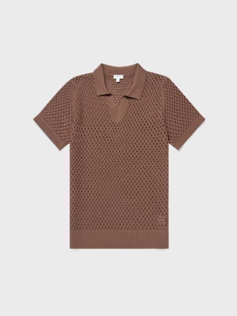 Open Stitch Polo Shirt