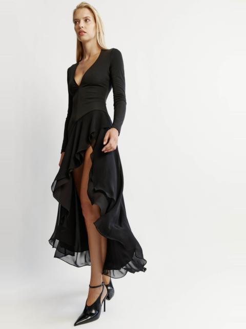 BARDOT Carmine High Low Dress In Black
