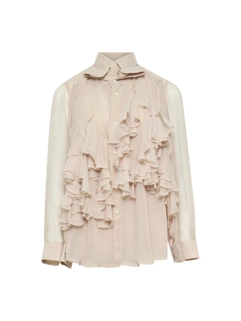 Comme Des Garçons Polyester Georgette Blouse
