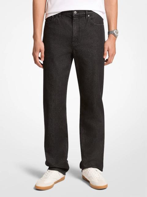 MICHAEL KORS Finn Straight-Leg Stretch Denim Jeans