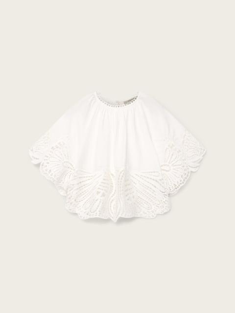 ALLSAINTS FEMI RELAXED FIT BRODERIE TOP