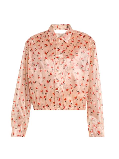 Jil Sander Women's Floral Organza Blouse - Pink Salt