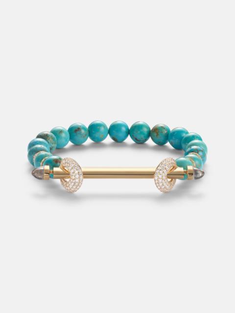 ANANYA Chakra 18kt gold bracelet with gemstones