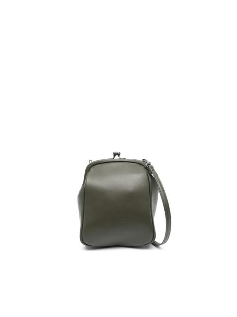 Semi Gloss leather crossbody bag