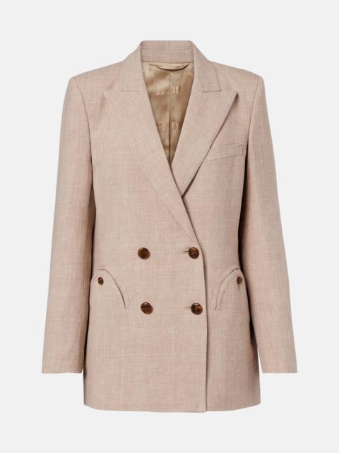 BLAZÉ MILANO Everyday double-breasted linen and wool blazer