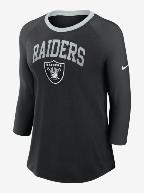 Nike Las Vegas Raiders Women's Nike NFL 3/4-Sleeve T-Shirt