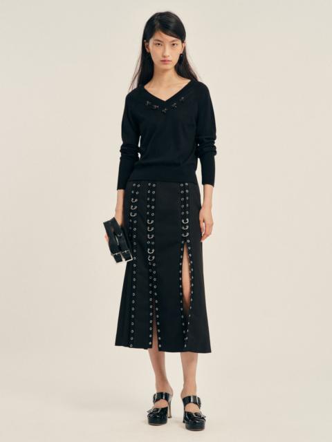 Simone Rocha Grommet Ring Sculpt Ripple Skirt