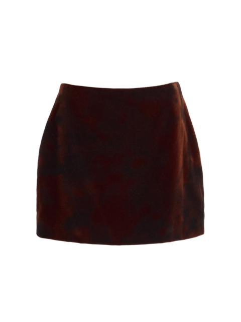 KALLMEYER Shiloh Cotton Mini Skirt red