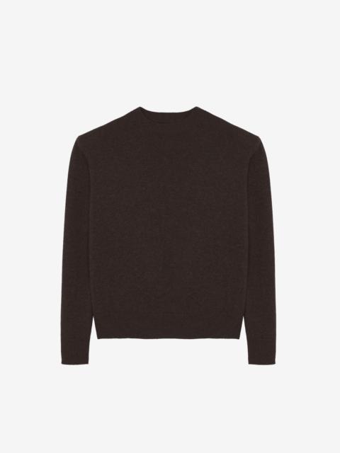 The Frankie Shop Rafaela Padded Knit Sweater - Dark Brown