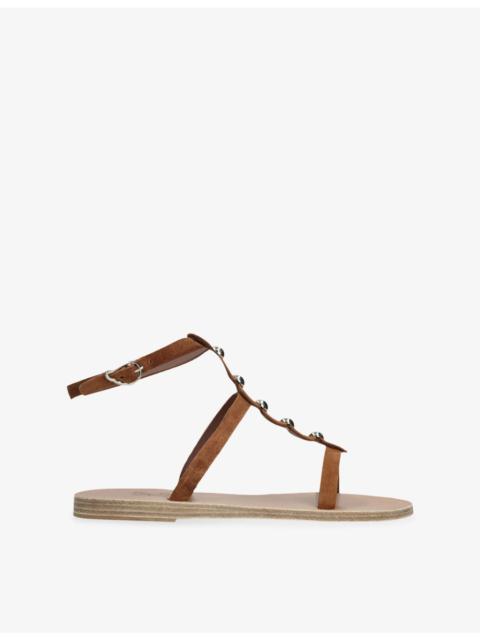 ANCIENT GREEK SANDALS Astria Stud Suede Sandals
