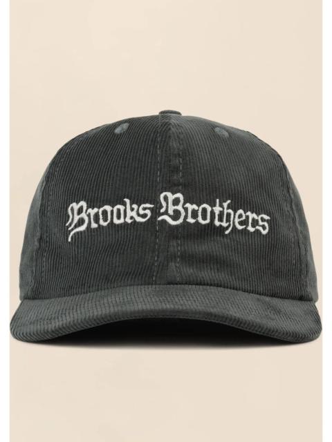 Brooks Brothers Brooks Brothers x Brain Dead Cotton, Corduroy & Leather Emblem Baseball Hat