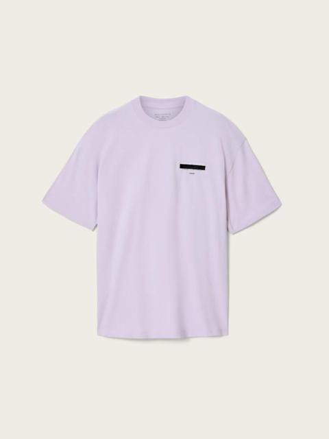 ALLSAINTS REDACT OVERSIZED EMBROIDERED LOGO T-SHIRT