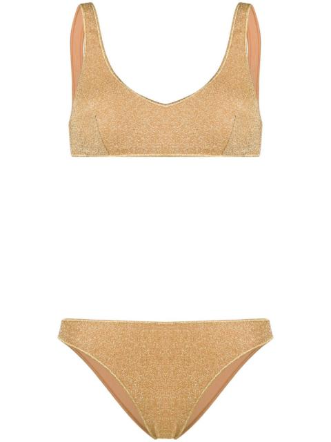 Oséree metallic lurex bikini set