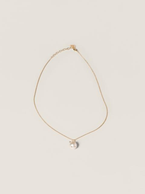 Miu Miu Metal necklace with pendant