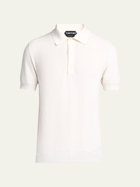 TOM FORD Men's Classic-Fit Cotton Pique Polo Shirt