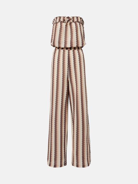 MELISSA ODABASH Viv striped jumpsuit