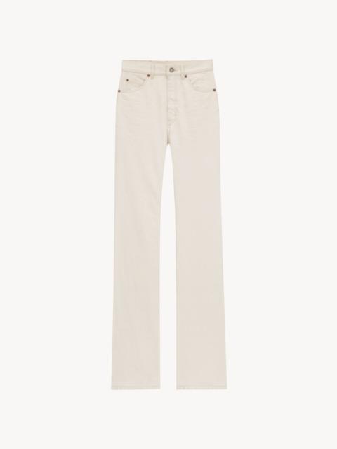 SAINT LAURENT 70'S JEANS IN ALMOND MILK DENIM