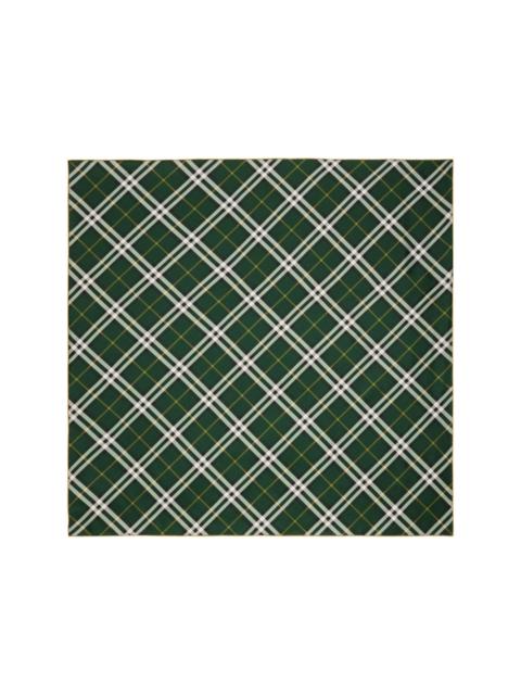 Burberry checked silk scarf