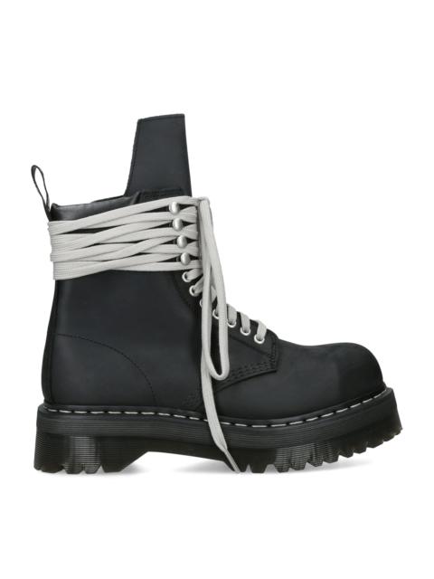 Rick Owens x Dr. Martens Nubuck Quad Sole Steel Toe Boots