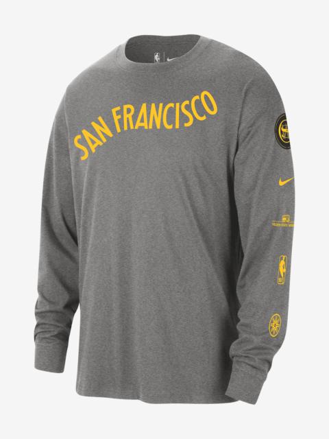 Golden State Warriors 2023/24 City Edition Nike Men's NBA Max90 Long-Sleeve T-Shirt