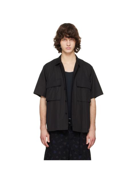 sacai Black Poplin Shirt