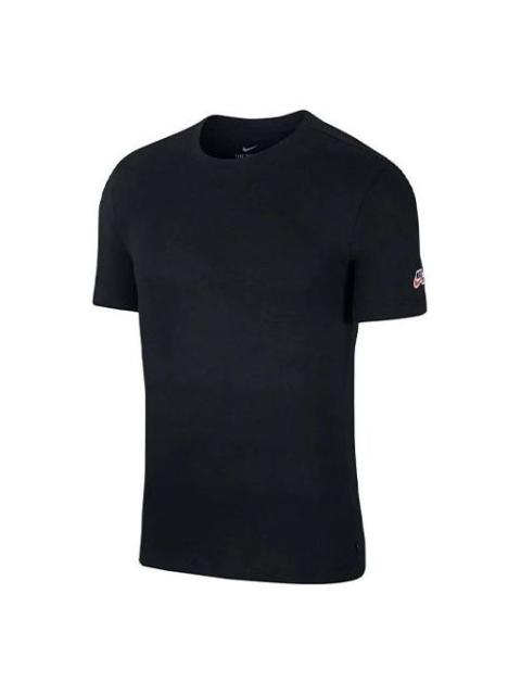 Nike SB Skateboard Casual Sports Skateboard Round Neck Short Sleeve Black CW6946-010