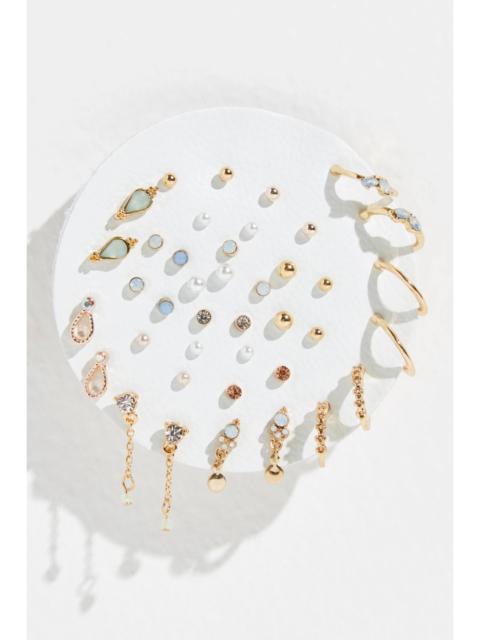 FREE PEOPLE Teeny Tiny Mega Stud Earring Set