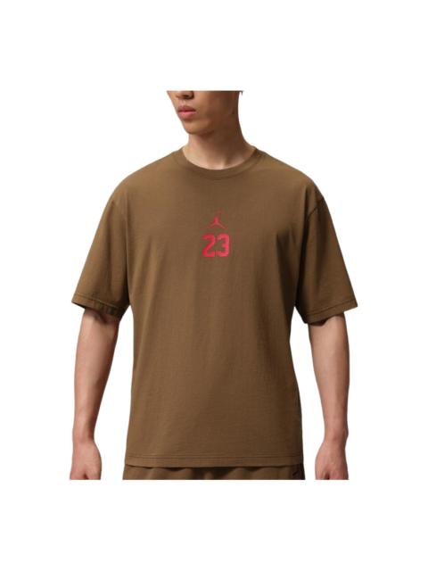 Jordan Jordan T-Shirt Asia Sizing 'Mosswood Brown' IW2015-235