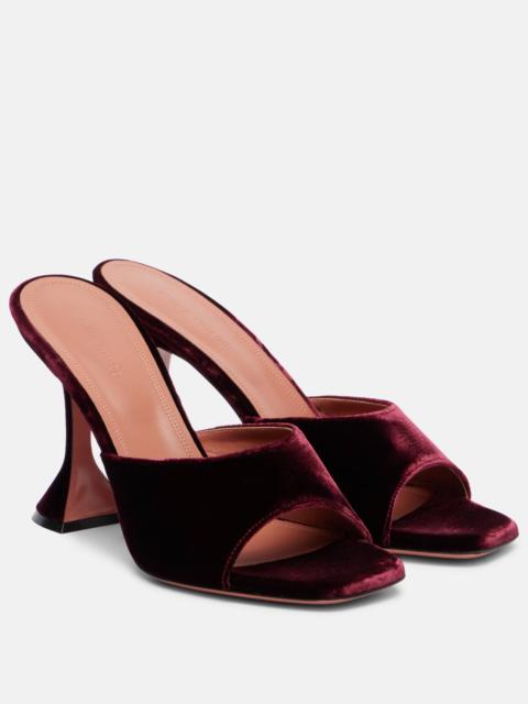 Amina Muaddi Lupita 95 velvet mules