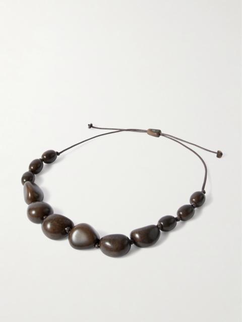 HUNTING SEASON The Statement Tagua And Leather Necklace
