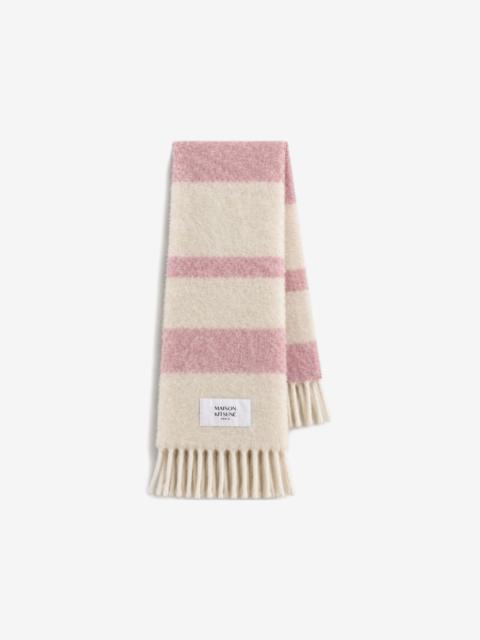 Maison Kitsuné striped fringed scarf