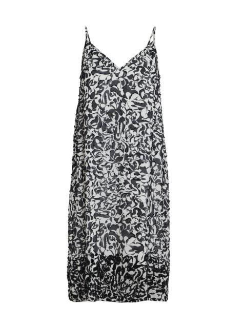 Dries Van Noten Women's Denya Embellished Abstract-Print Knee-Length Dress - Black