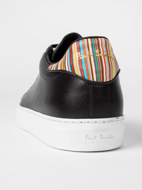 Paul Smith Leather 'Beck' Sneakers With 'Signature Stripe' Heel Panels
