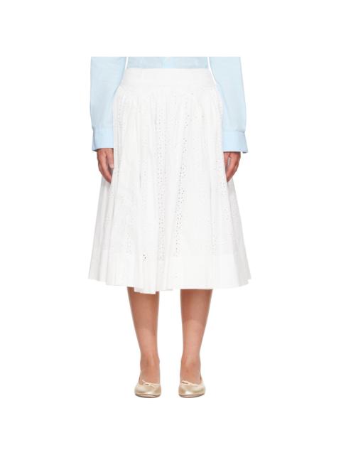 SANDY LIANG White Murano Midi Skirt