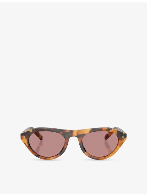 Prada PR B15SF Irregular-Frame Acetate Sunglasses