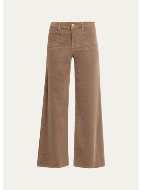 FRAME Le Slim Palazzo Modernist Pocket Corduroy Jeans