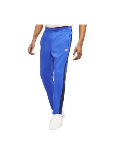 Nike Side Stripe Printing Cozy Sports Long Pants Blue AR2247-481