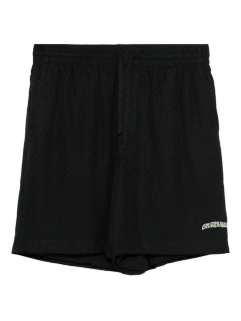 CASABLANCA Volcano silk shorts