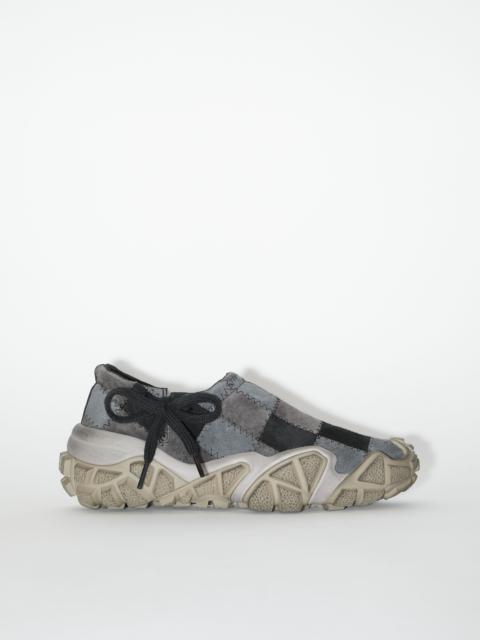 Acne Studios Chunky patchwork sneakers - Multi grey