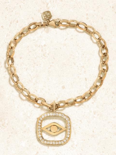 SYDNEY EVAN 14-karat Gold Diamond Bracelet