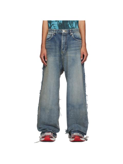 BALENCIAGA Blue Hybrid Jeans