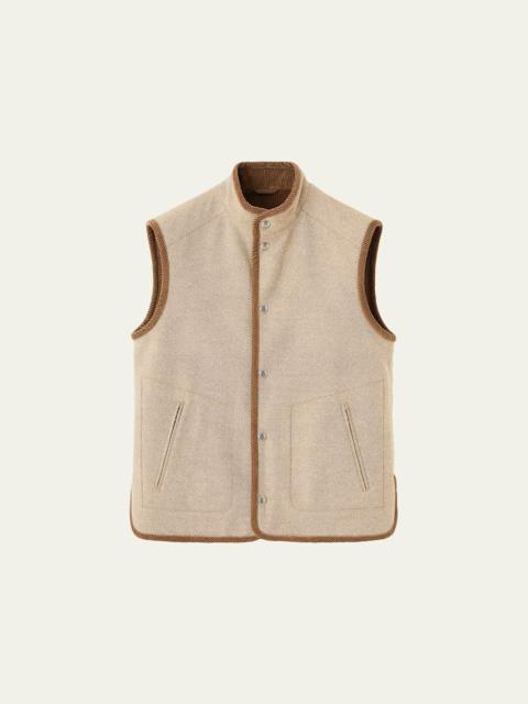 Loro Piana Men's Kelvin Cashmere, Virgin Wool and Silk Vest