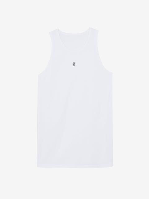 The Frankie Shop Rexy Embroidered Tank Top - White
