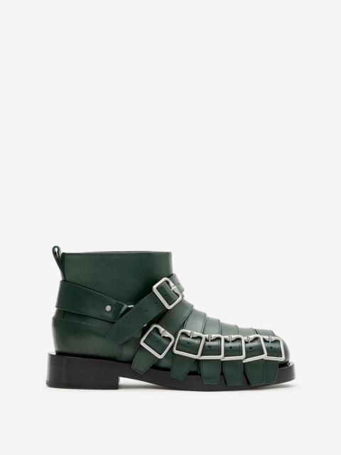 Burberry Leather Strap Boots