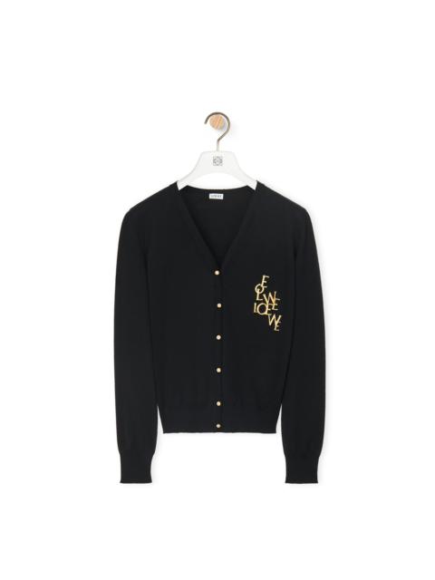 Loewe LOEWE charm cardigan in wool