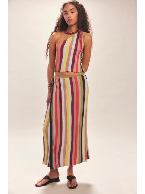 THIRD FORM THIRD FORM Rhythm Knit One Shoulder Midi Skirt Set