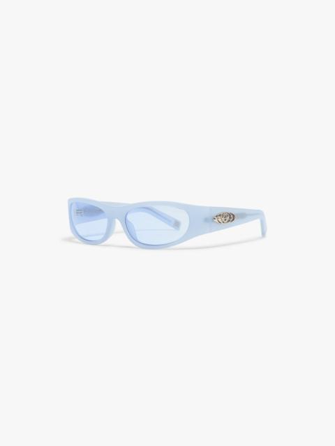 CASABLANCA Blue Warped Sport Sunglasses | Casablanca Paris