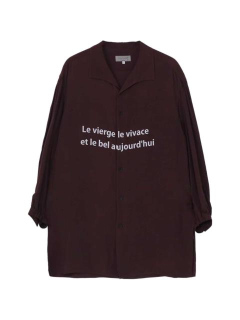 Yohji Yamamoto long sleeve shirt
