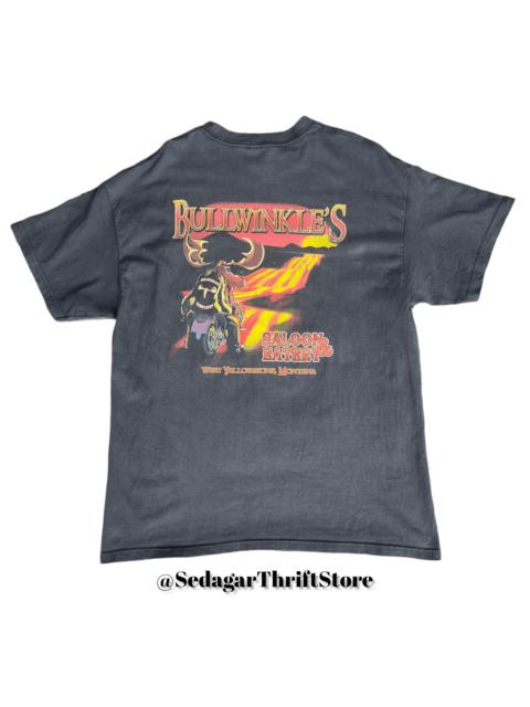 Other Designers Cartoon Network × Hanes - Vintage Bullwinkle's Salon & Eatery T-shirt