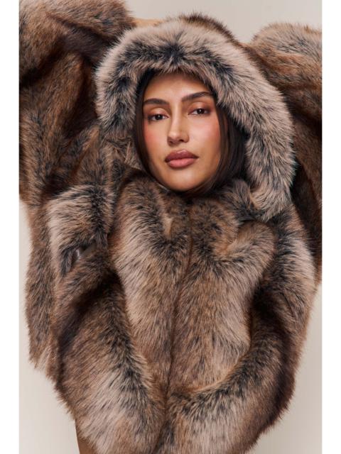 GUIZIO COSETTE CROPPED FUR JACKET